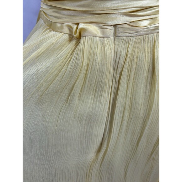BCBG MAXAZRIA Silk Strapless Dress 6 Gown Chiffon Crinkle SATIN Grecian Goddess - Picture 5 of 16